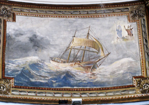Il dipinto di Raffaele Sandolo. Particolare