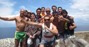 Rugbisti della Iride Cologno Monzese a Ponza