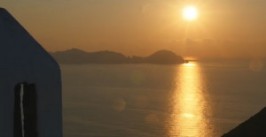 Palmarola al tramonto