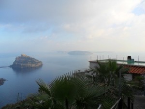 Il Castello e l' isolotto di Vivara visti da Campagnano