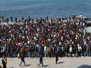 Immigrati a Lampedusa