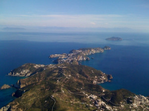 Ponza dall'alto del Monte Guardia
