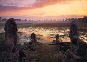 11.Angkor. Sunset