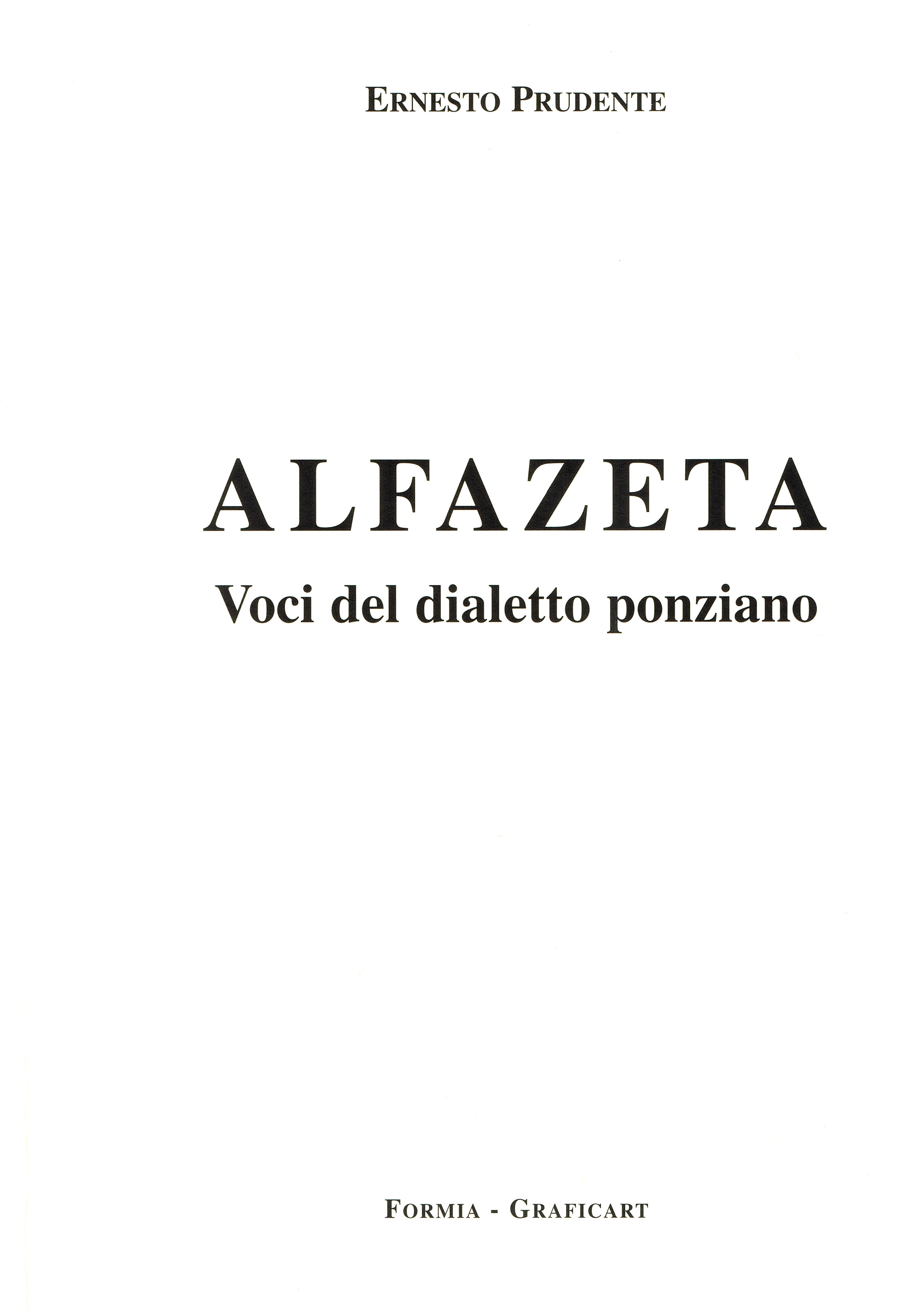 Alfazeta voci del dialetto ponziano (2) - Ponza Racconta