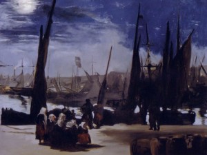 Edouard Manet. La luna sul porto di Boulogne. 1869