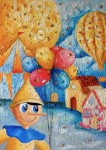 Annamaria Annunziata - Pinocchio nel paese dei balocchi -olio su tela