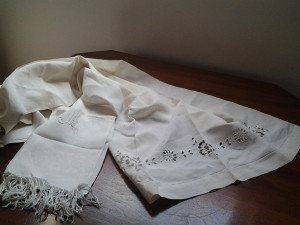 Asciugamani in lino di fine Ottocento