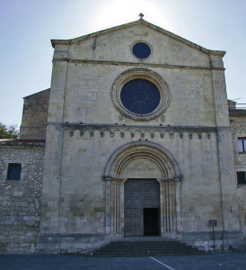 La facciata della Chiesa di S. Maria di Betlem a Sassari