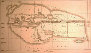 La ricostruzione della Mappa di Eratostene. 194 a.C.