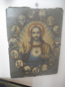 7. Immagine Cuore di Gesù alla parete