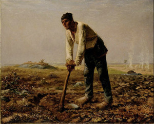 Jean François Millet. L'uomo con la zappa.1860