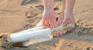 Bottle. Hands