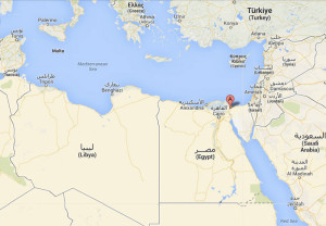 Google map. Canale di Suez