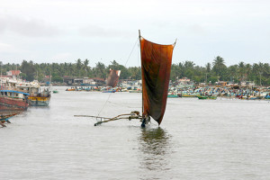 Imbarcazione a Negombo S.L. Vela quadra. Lagoon