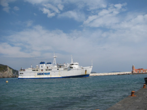 Quirino nel porto di Ponza