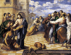 El Greco. “Gesù Cristo guarisce il cieco nato” (1567)