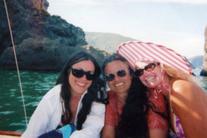 Doris with Joyce (sister) e Linda (cousin) in Ponza