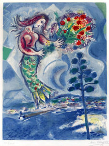 1. Chagall. Sirène with pine from Nice and The Côte d'Azur 1967