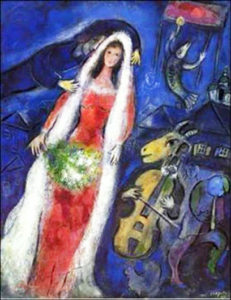 Chagall. La Mariée. 1950