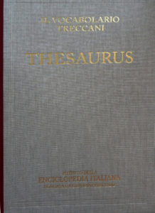 Thesaurus. Treccani