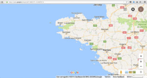 Google map. Bretagne
